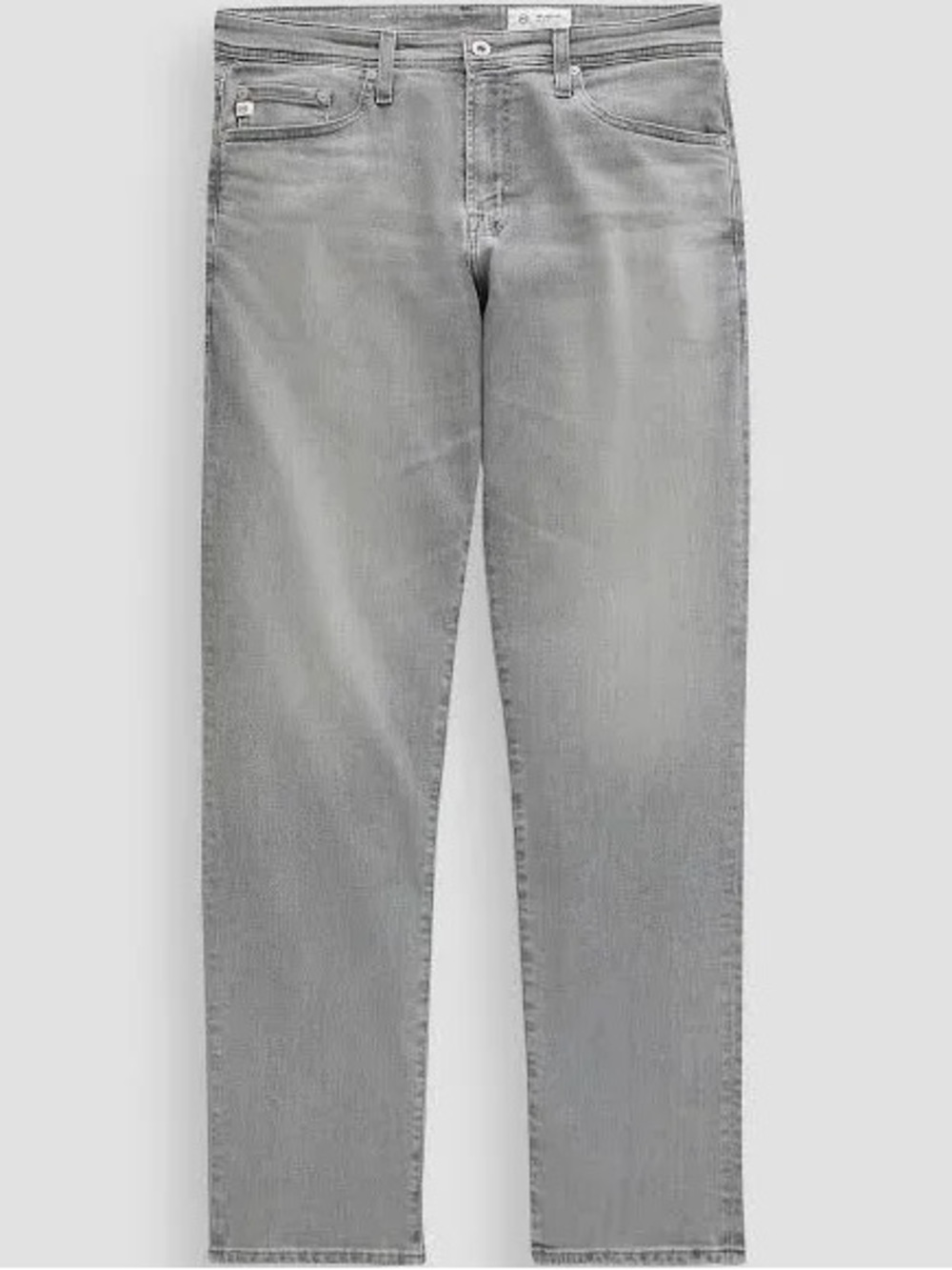 Ag Adriano Goldschmied Slim Gray Men’s Jeans with Branded Tab